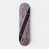 Roze Cheetah Persoonlijk Skateboard (Voorkant)