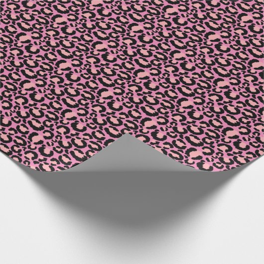 Roze Cheetah Print Cadeaupapier (Hoek)