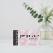 Roze Cheetah print persoonlijke Visitekaartjes (Staand voorkant)