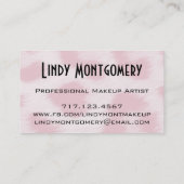 Roze Cheetah print persoonlijke Visitekaartjes (Achterkant)