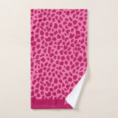 Roze Cheetah Print Trendy y y2k Retro Esthetische  Bad Handdoek (Handdoek)