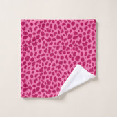 Roze Cheetah Print Trendy y y2k Retro Esthetische  Bad Handdoek (Wasdoekje)