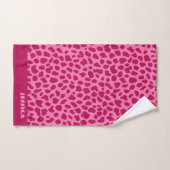 Roze Cheetah Print Trendy y y2k Retro Esthetische  Bad Handdoek (Handdoek)