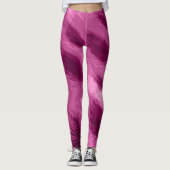 Roze Cheetah Print Vrouwen Leggings (Voorkant)