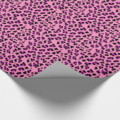 Roze Cheetah Print Wrapping Paper Cadeaupapier (Hoek)