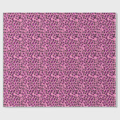 Roze Cheetah Print Wrapping Paper Cadeaupapier (Vlak)