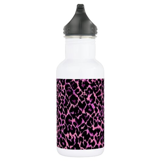 Roze Cheetah Roestvrij stalen fles (Rechts)