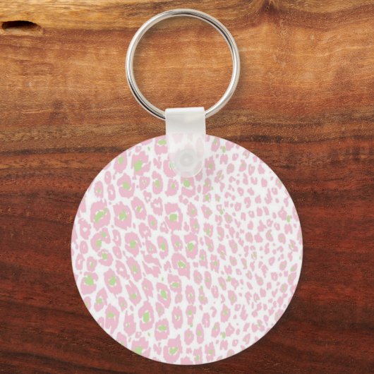 Roze Cheetah Sleutelhanger (Voorkant)