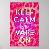 Roze Cheetah Vape Poster (Voorkant)