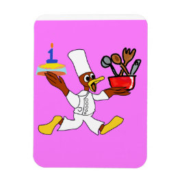 Roze Chef Ducky Kazoo Flexibele Fotomagneet Magneet