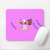 Roze Chef Ducky Verjaardag  Muismat (Met muis)