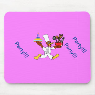 Roze Chef Ducky Verjaardag  Muismat