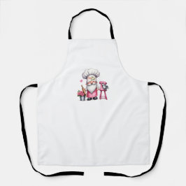 Roze chef-kok Gnome Kus de kok Schort