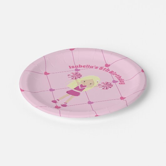  roze chef - opvolger Aangepast kind Verjaardag Pa Papieren Bordje (Gekanteld)