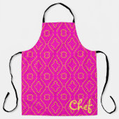roze chef's schort (Voorkant)