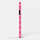 Roze cheque Case-Mate iPhone case (Achterkant/rechts)