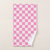Roze cheque, Checkerboard Patroon, Gecontroleerd Bad Handdoek (Handdoek)
