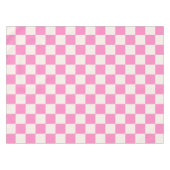 Roze cheque, Checkerboard Patroon, Gecontroleerd Tafelkleed (Voorkant (Horizontaal))