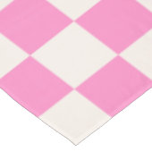 Roze cheque, Checkerboard Patroon, Gecontroleerd Tafelkleed (Gekanteld)