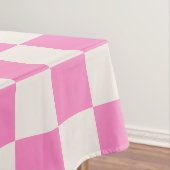 Roze cheque, Checkerboard Patroon, Gecontroleerd Tafelkleed (Voorbeeld)