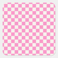 Roze cheque, Checkerboard Patroon, Gecontroleerd