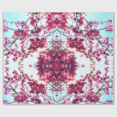 Roze Cherry-bloesems Cadeaupapier (Vlak)