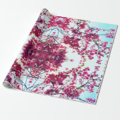 Roze Cherry-bloesems Cadeaupapier (Uitgerold)