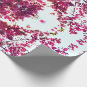 Roze Cherry-bloesems Cadeaupapier (Hoek)
