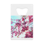 Roze Cherry-bloesems Creditkaart Flessenopener (Achterkant)