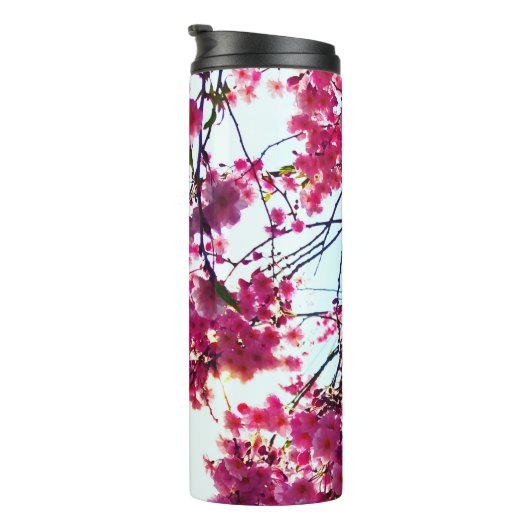 Roze Cherry-bloesems Thermosbeker (Geroteerd rechts)