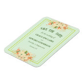 Roze Cherry Blosbezems, sparen de datum Magneet (Linkerzijde)