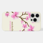 Roze Cherry Blossingboom iPhone Hoesje (Achterkant horizontaal)