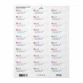 Roze Cherry Blossom Address Label (Full Sheet)