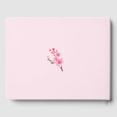 Roze Cherry Blossom Afstuderen Guest Book Gastenboek (Achterkant)