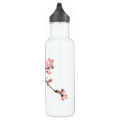 Roze Cherry Blossom Aluminium 24oz Waterfles (Rechts)