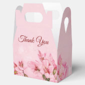 Roze Cherry Blossom Bedankdoosjes (Geopend)