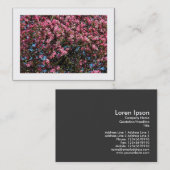 Roze Cherry Blossom (Borded) Visitekaartje (Voorkant / Achterkant)