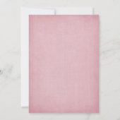 Roze Cherry Blossom Border Wedding Kaart (Achterkant)