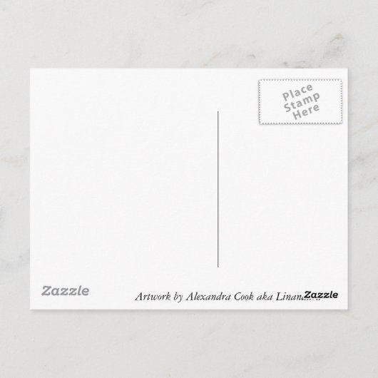 Roze Cherry Blossom Briefkaart (Achterkant)