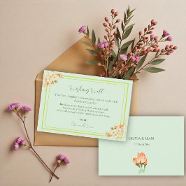 Roze Cherry Blossom, bruiloft Bedankkaart