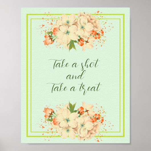 Roze Cherry Blossom , bruiloft Poster (Voorkant)