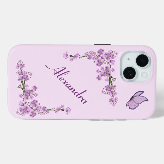  roze Cherry Blossom Case-Mate iPhone Case (Achterkant (horizontaal))