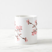 Roze Cherry Blossom Classic White Mok (Center)