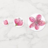 Roze Cherry Blossom Confetti (Achterkanten)
