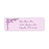  roze Cherry Blossom Etiket (Voorkant)