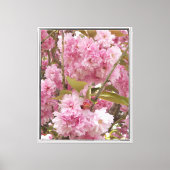 Roze Cherry Blossom Floral Canvas Afdruk (Voorkant)