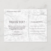 Roze Cherry Blossom Floral Foto Uitnodiging Briefkaart (Achterkant)