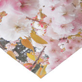 Roze Cherry Blossom Floral Korte Tafelloper (Hoek)