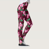 Roze Cherry Blossom Floral Leggings (Rechts)