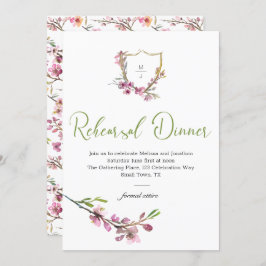 Roze Cherry Blossom Floral Rehearsal Dinner